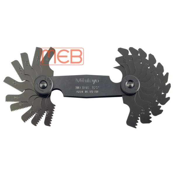 Bộ dưỡng đo bước ren 188-122 ( 0.4-7mm/21 lá ) Mitutoyo