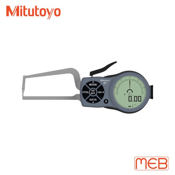 Compa đo ngoài độ dày đồng hồ điện tử 0-20mm, 0.01mm, D=1.5mm mặt cầu ( 209-933 ) Mitutoyo